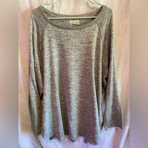 Simply Threads | Super Cozy Legging Tee in Heather Grey |  3X